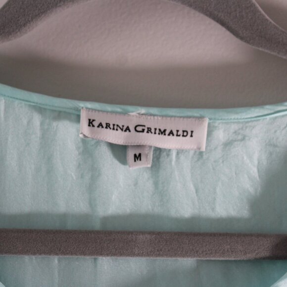 Karina Grimaldi Cambridge Mini Dress Size M 100% Silk - Picture 4 of 13